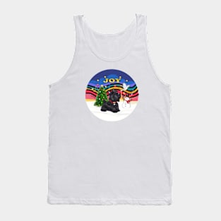 "Christmas Joy" with a Scoftish Terrier Tank Top